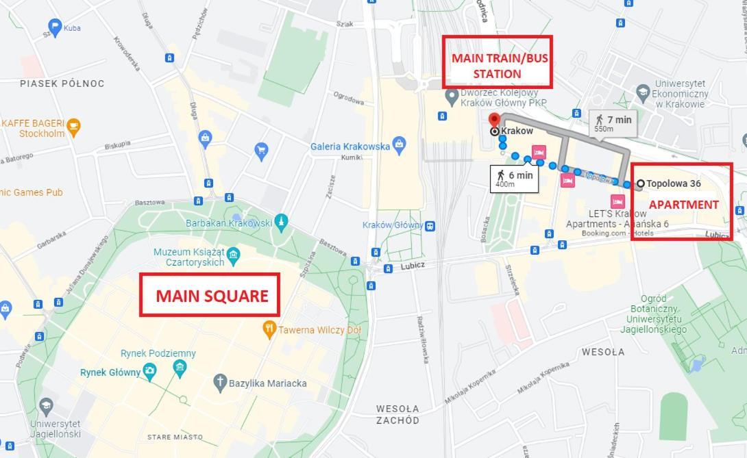 Top Location Apartments Topolowa Street Краков Экстерьер фото